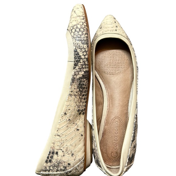 CORSO COMO Julia python pointed toe ballet flats shoe snake leather sz 7.5 EUC - Picture 2 of 7